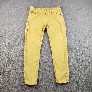 Denim & Supply Ralph Lauren Jeans Women's Size 27 Crop Skinny Low Rise Yellow‎